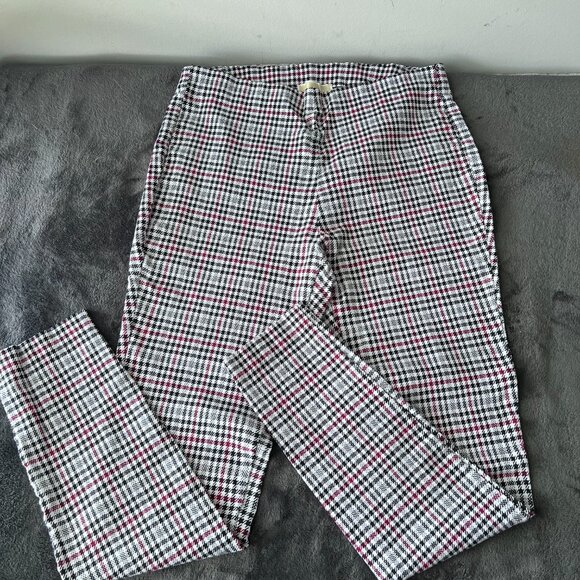 Michael Kors Point Pant W/ Elastic Waste Band in Plaid Size Large - Picture 5 of 5